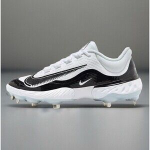 Nike Alpha Huarache Elite 4 Low Metal Baseball Cleats FD2745-101 Mens Size 11